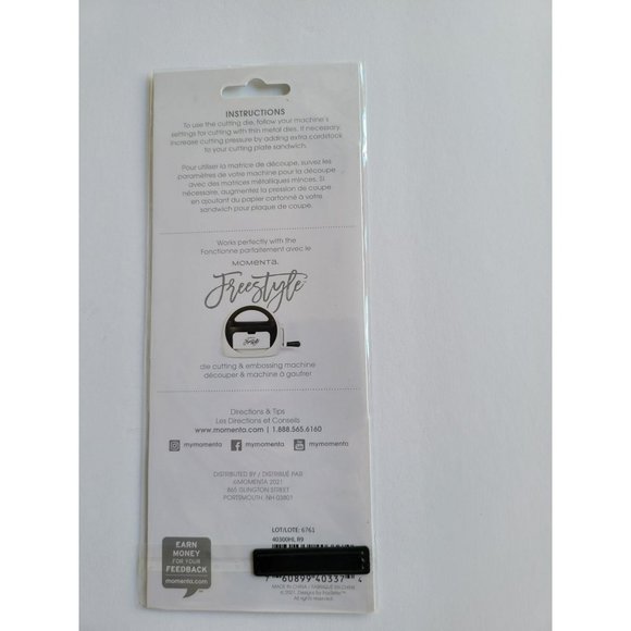 Momenta Die Metal Dies Flowers On Branch Intricate Cut 4 pcs - Picture 3 of 3